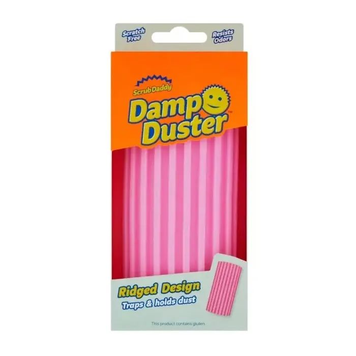 Губка для уборки Scrub Daddy Damp Duster Для пыли Розовая (5060481022767/5060481023788)
