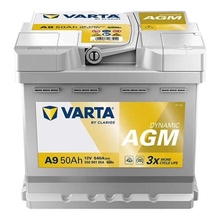Аккумулятор автомобильный Varta Silver Dynamic AGM 50Ah Ев (-/+) (550901054) изображение 2