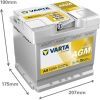 Аккумулятор автомобильный Varta Silver Dynamic AGM 50Ah Ев (-/+) (550901054) изображение 4
