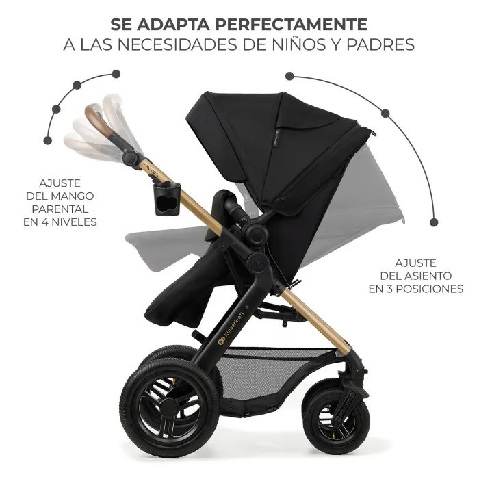 Коляска Kinderkraft 3 в 1 Moov 2 Air Pure Black (KSMOOV02BLK0000) (5902533925759) изображение 9