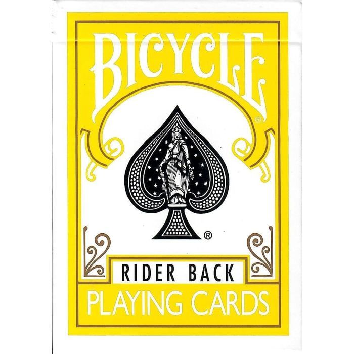 Карты игральные Bicycle Rider Back Yellow deck (09421)