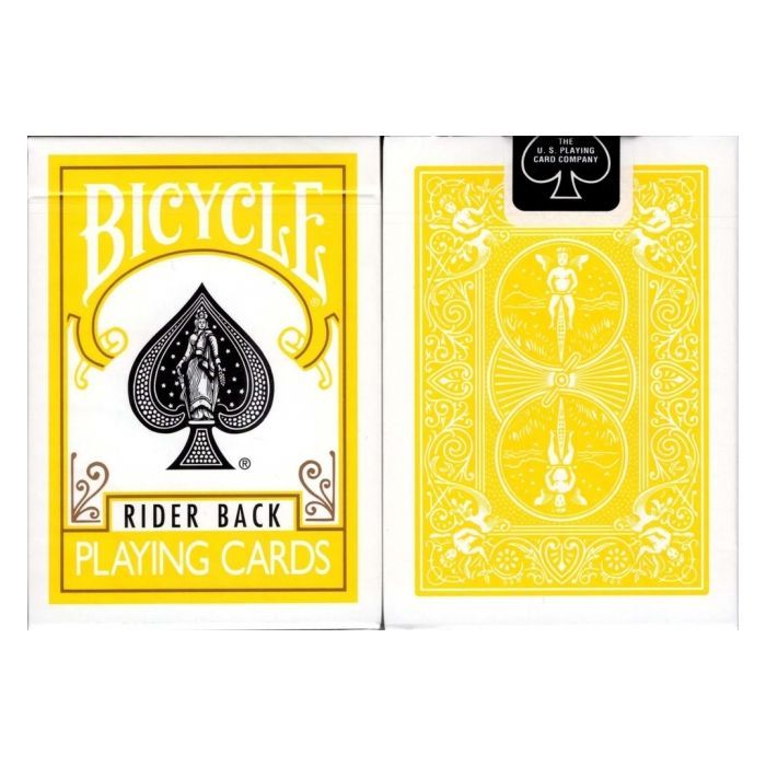 Карты игральные Bicycle Rider Back Yellow deck (09421) изображение 3