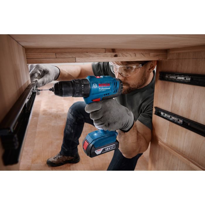 Шуруповерт Bosch GSB 183-LI 18V, 1х2Ah, 21-56 Нм, 374-1815 об/мин, кейс, 1.2 кг (0.601.9K9.101) изображение 10
