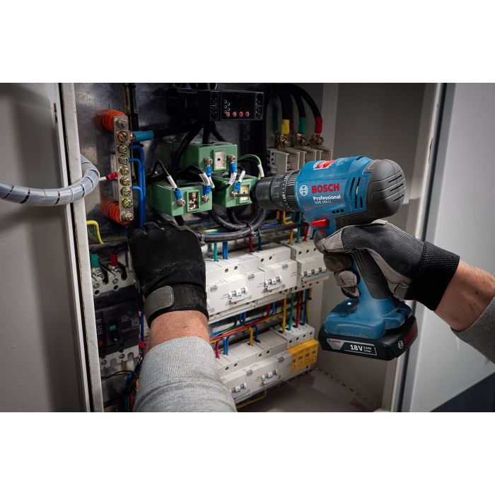 Шуруповерт Bosch GSB 183-LI 18V, 1х2Ah, 21-56 Нм, 374-1815 об/мин, кейс, 1.2 кг (0.601.9K9.101) изображение 8