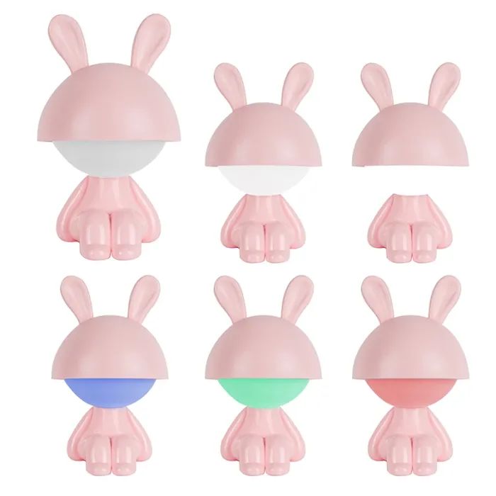Нічник Kite Світильник LED з акумулятором Cute Bunny, персиковий (K25-316-1-4) зображення 4