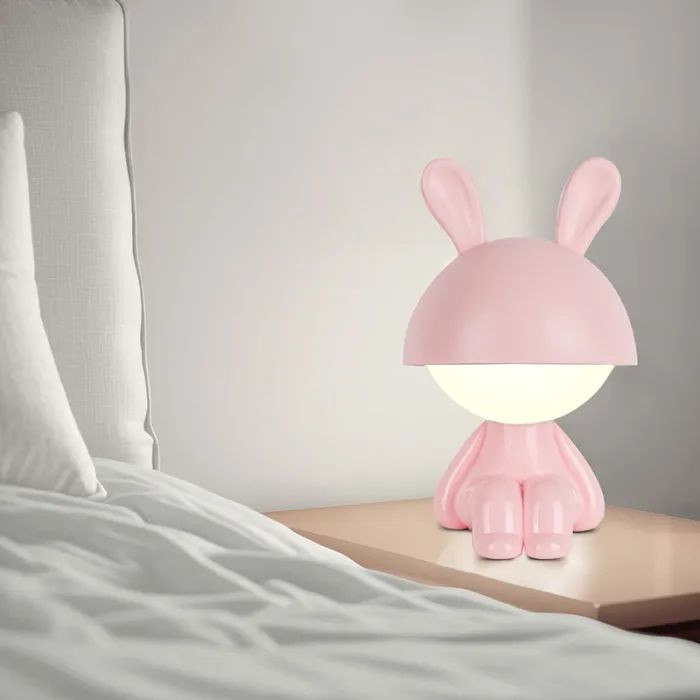 Нічник Kite Світильник LED з акумулятором Cute Bunny, персиковий (K25-316-1-4) зображення 5