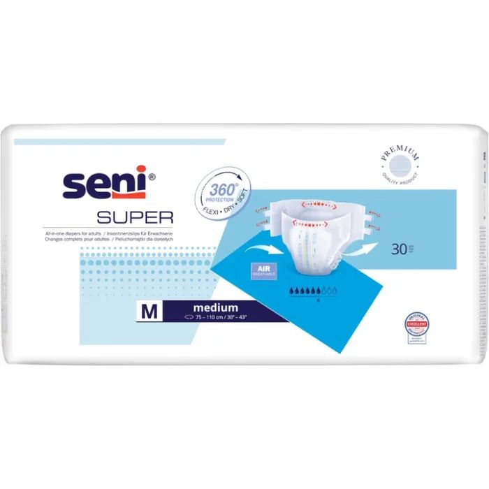 Подгузники для взрослых Seni Super Medium 75-110 см 30 шт (5900516803742)