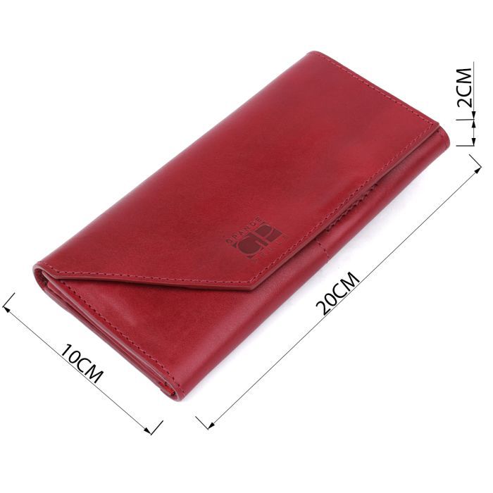Кошелек Grande Pelle Кожаный Бордовый (11576) изображение 3