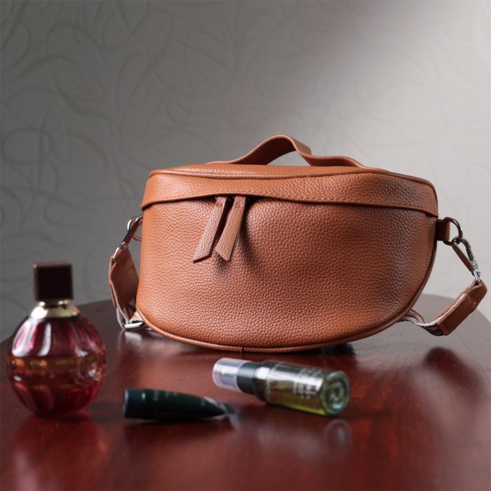 Сумка Vintage Из натуральной кожи Рыжая (22658) изображение 11