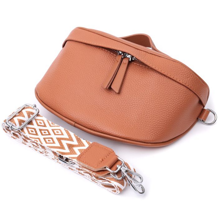 Сумка Vintage Из натуральной кожи Рыжая (22658) изображение 5