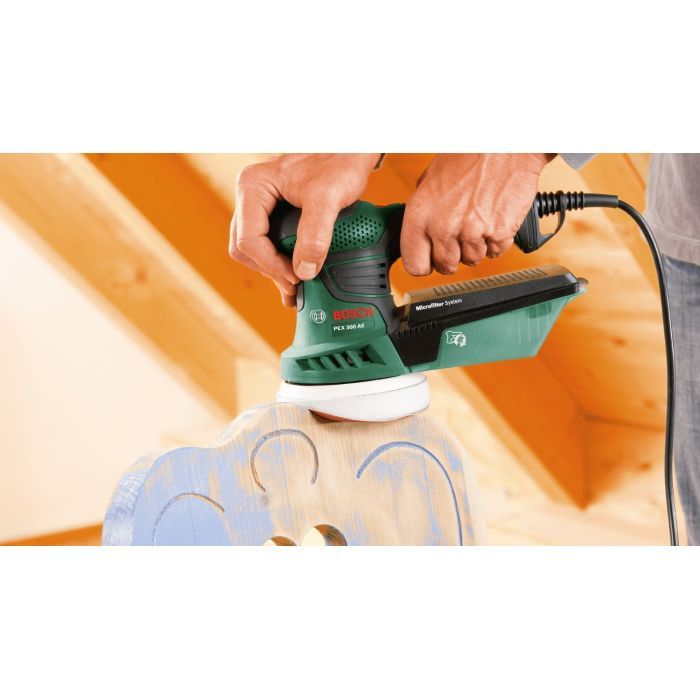Шліфувальна машина Bosch PEX 300 AE 200W, 125мм 4000-24000об/хв, 1.5кг (0.603.3A3.000) зображення 8