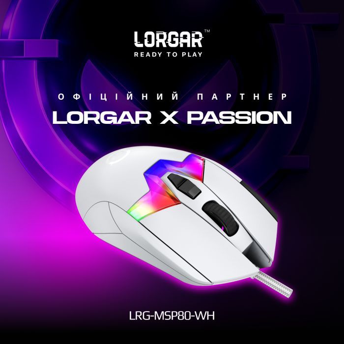 Мишка Lorgar MSP80 Pro USB Black (LRG-MSP80-BK) зображення 2