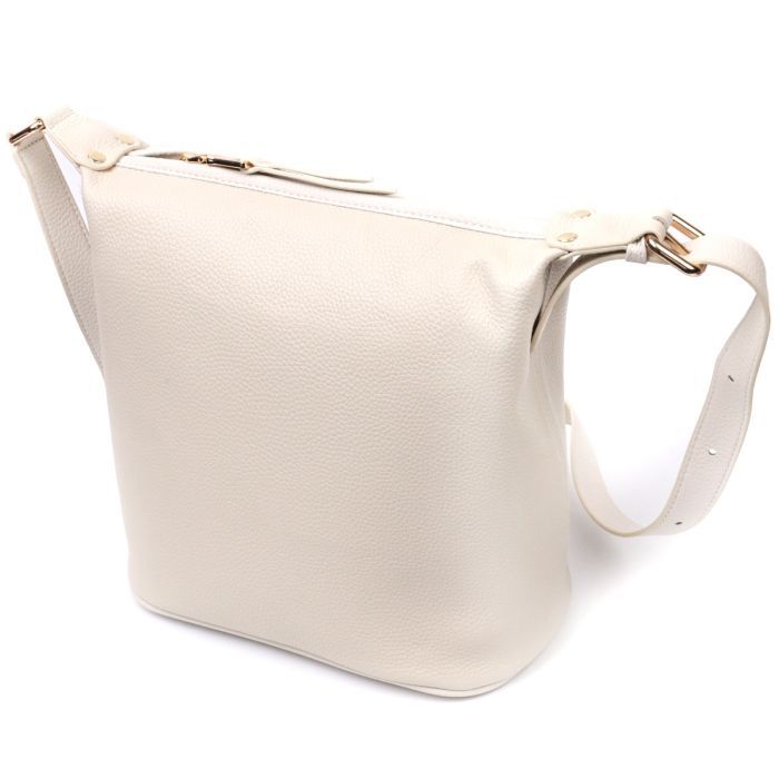 Сумка Vintage Из натуральной кожи Белая (22307) изображение 2