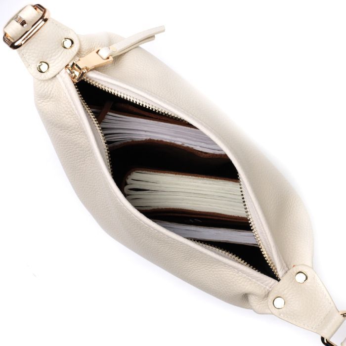 Сумка Vintage Из натуральной кожи Белая (22307) изображение 6