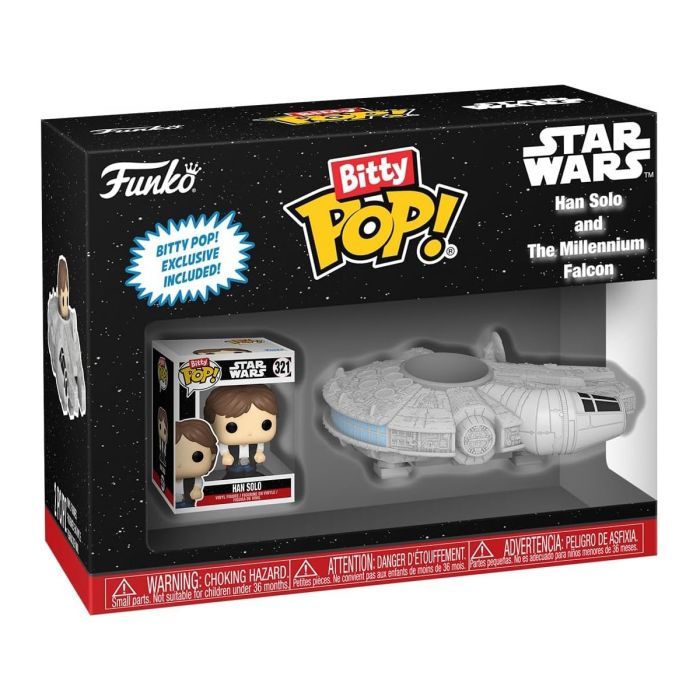 Фигурка Funko Pop набор Bitty Pop! Ride - Хан Соло и Тысячелетний сокол (83623) изображение 5