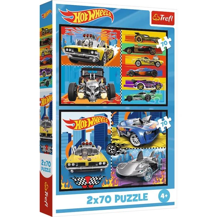 Пазл Trefl Hot Wheels Игрушечные машинки 2x70 (5900511344424)