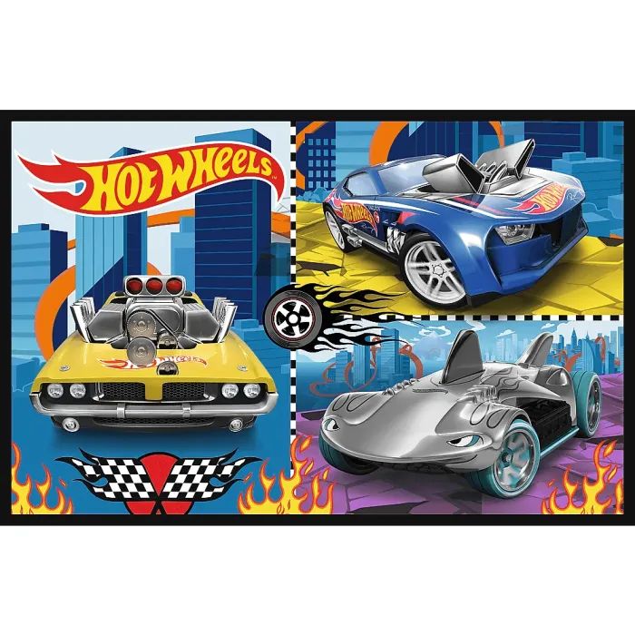 Пазл Trefl Hot Wheels Игрушечные машинки 2x70 (5900511344424) изображение 2