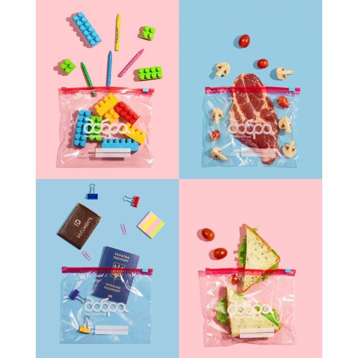 Пакеты с застежкой Добра Господарочка Для хранения и заморозки 1 л 10 шт. (4820086523240) изображение 2