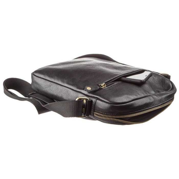 Сумка Shvigel Мужская кожаная Черная (19111) изображение 7