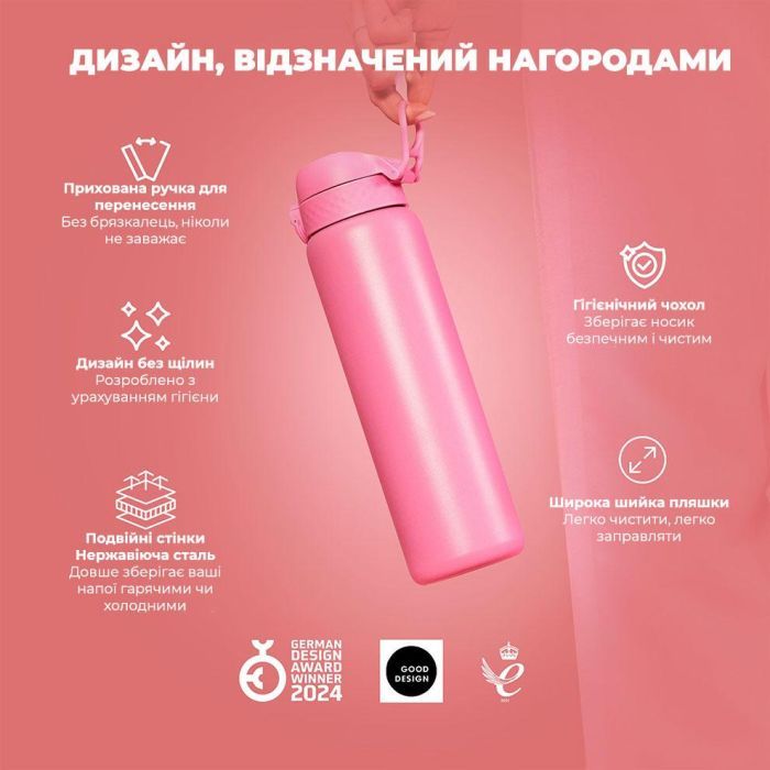 Пляшка для води ION8 OneTouch Vacuum Insulated 920 мл Periwinkle (I8TS1000PERI) зображення 4