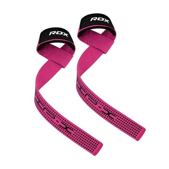 Кистьові лямки RDX S4 Gym Cotton Gel Straps Red Plus (WAC-S4R+) зображення 2