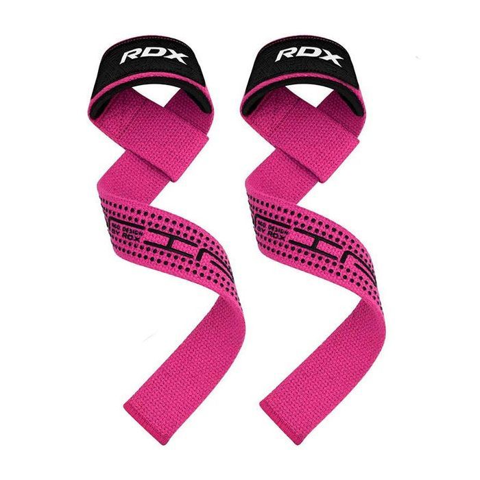 Кистьові лямки RDX S4 Gym Cotton Gel Straps Red Plus (WAC-S4R+) зображення 3
