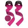 Кистьові лямки RDX S4 Gym Cotton Gel Straps Pink Plus (WAC-S4P+) зображення 4
