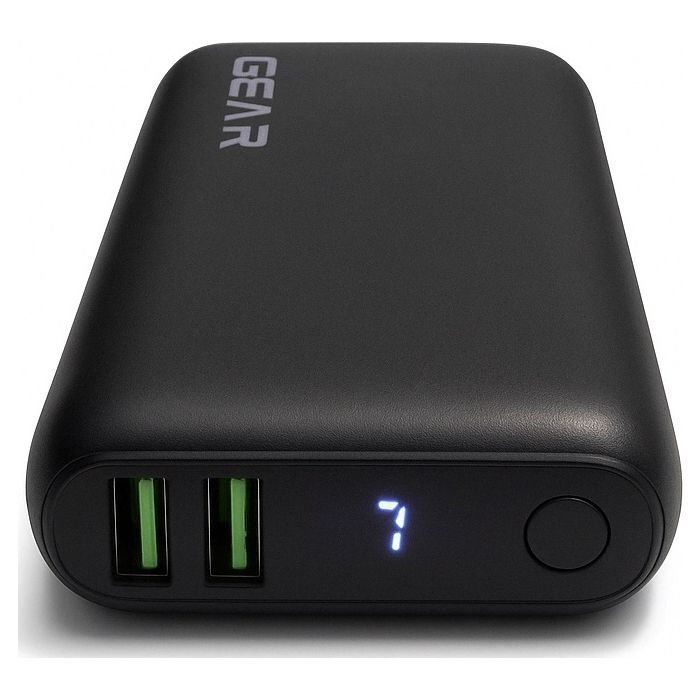 Батарея универсальная GEAR 10000mAh, PD/22.5W, black (WP942P) изображение 2