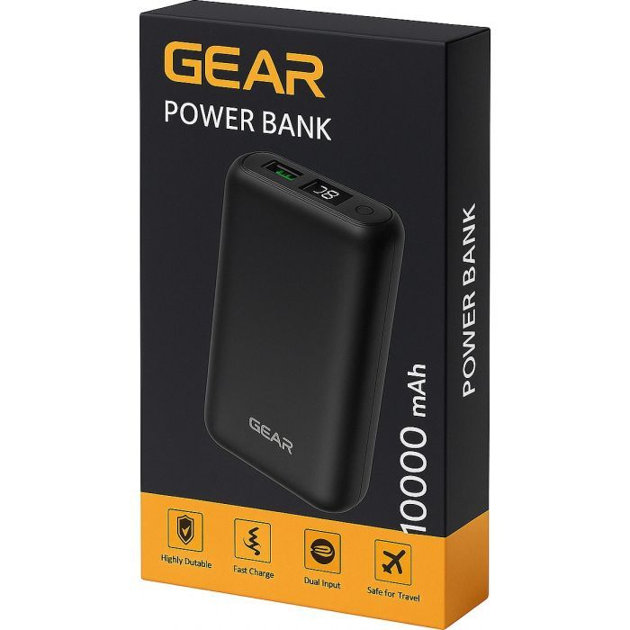 Батарея универсальная GEAR 10000mAh, PD/22.5W, black (WP942P) изображение 3