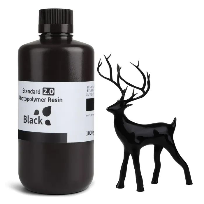 Фотополимерная смола ELEGOO Resin, Standard 2.0 1кг, black (50.103.0063)