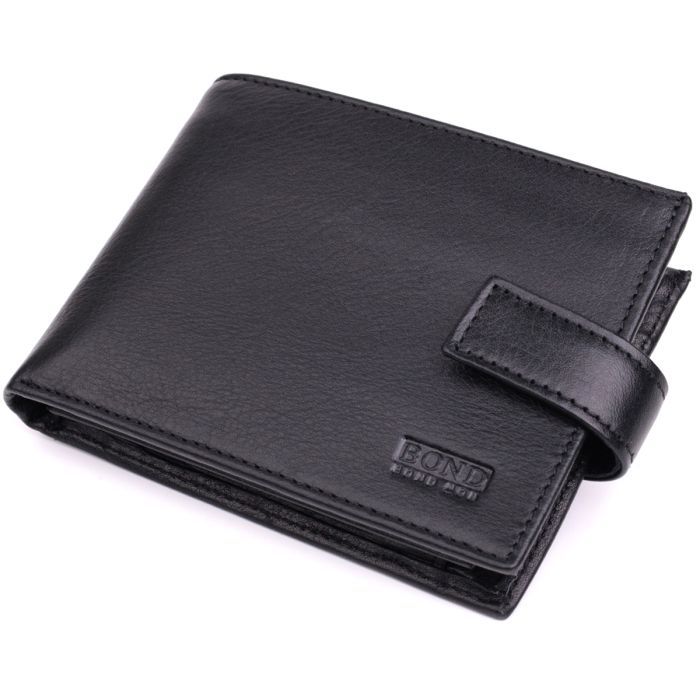 Кошелек Bond Accessories Из натуральной кожи Черный (22861)