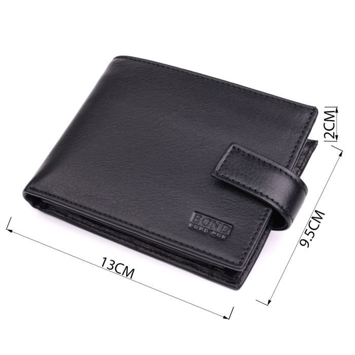 Кошелек Bond Accessories Из натуральной кожи Черный (22861) изображение 3