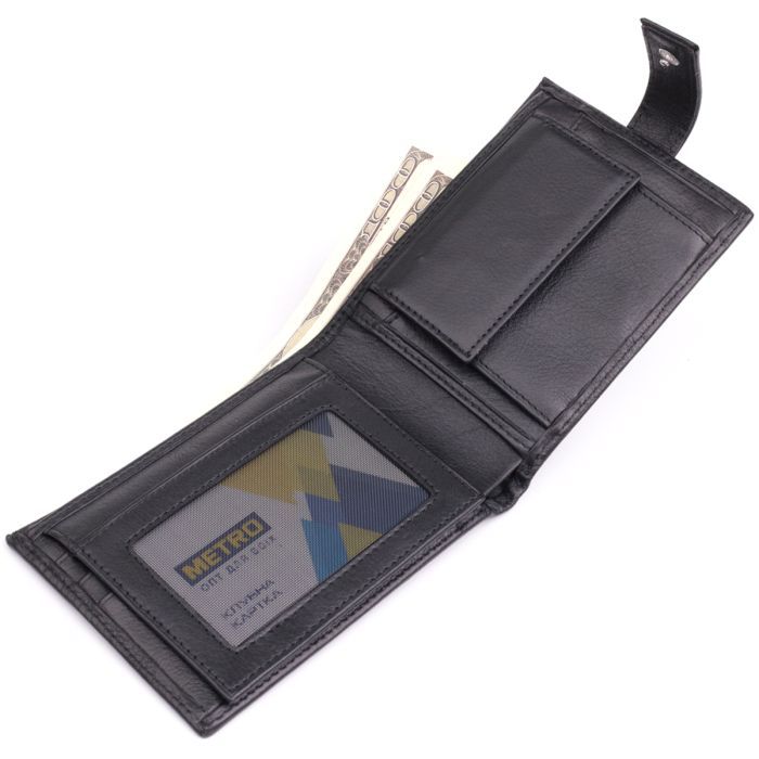 Кошелек Bond Accessories Из натуральной кожи Черный (22861) изображение 6
