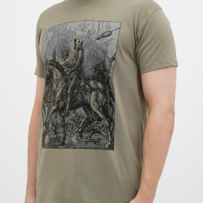 Футболка Sol's Imperial Knight Death and the Devil хакі S (11500268/394S) изображение 3