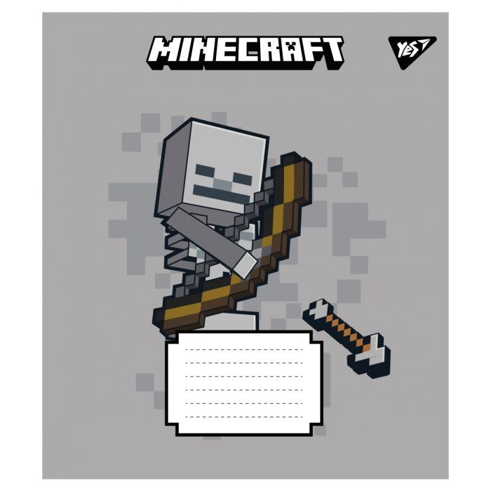 Зошит Yes Minecraft Signs А5 12 аркушів клітинка (767556) зображення 3