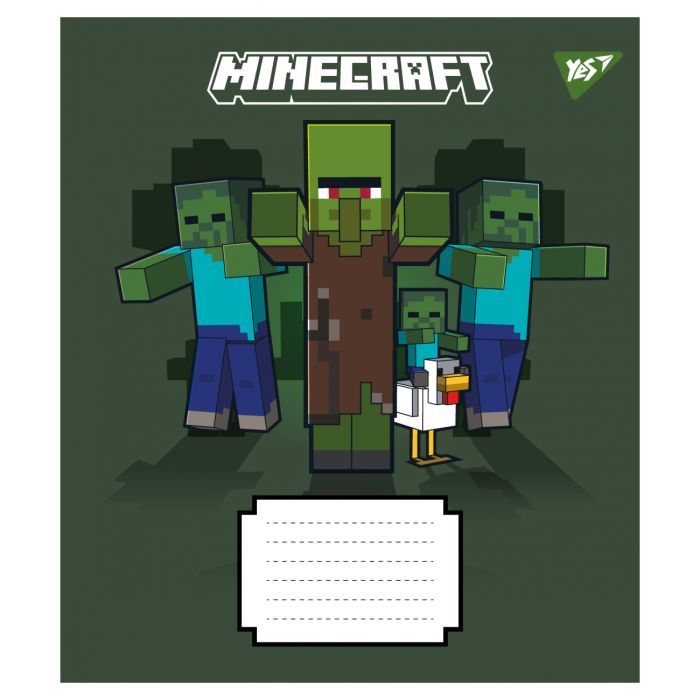Зошит Yes Minecraft Signs А5 12 аркушів клітинка (767556) зображення 4