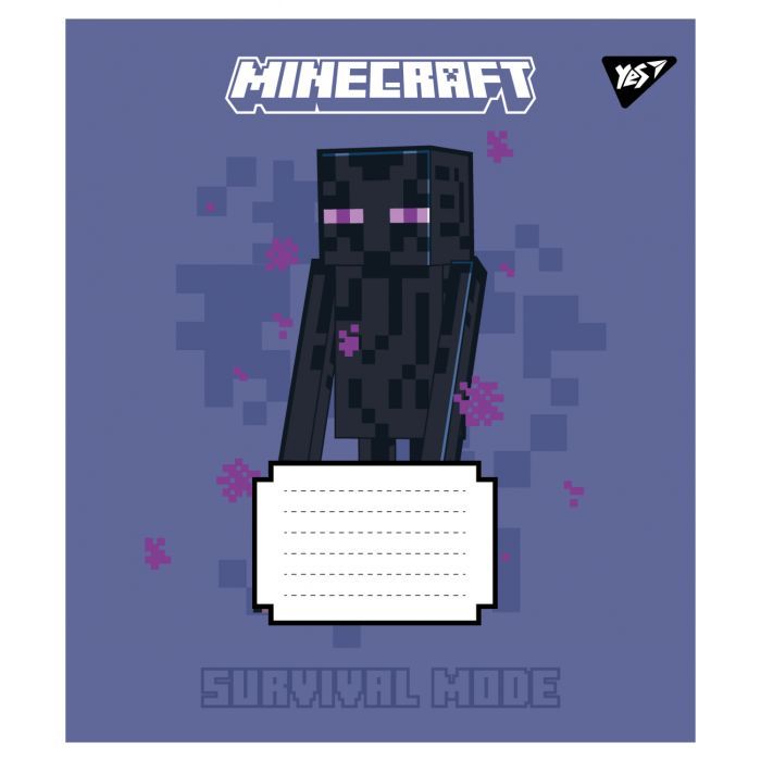 Зошит Yes Minecraft Signs А5 12 аркушів клітинка (767556) зображення 5