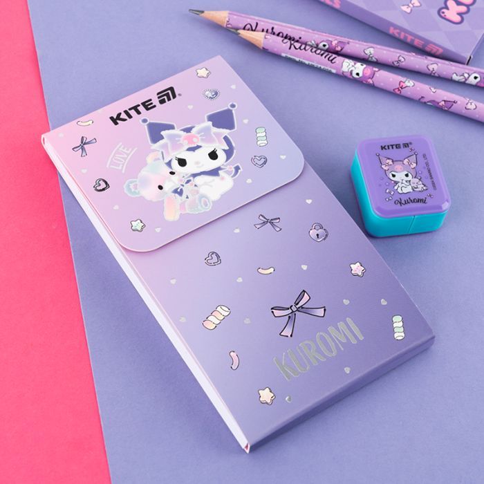 Блокнот Kite на магните Kuromi 60 листов, клетка (HK24-092-2) изображение 5