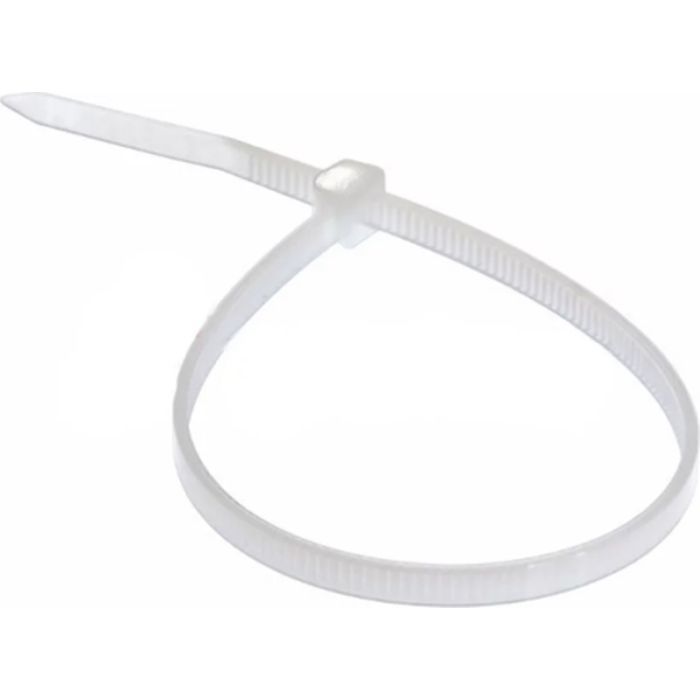 Стяжка 80мм/3.0мм, white, 100 шт APRO (CT-W380)