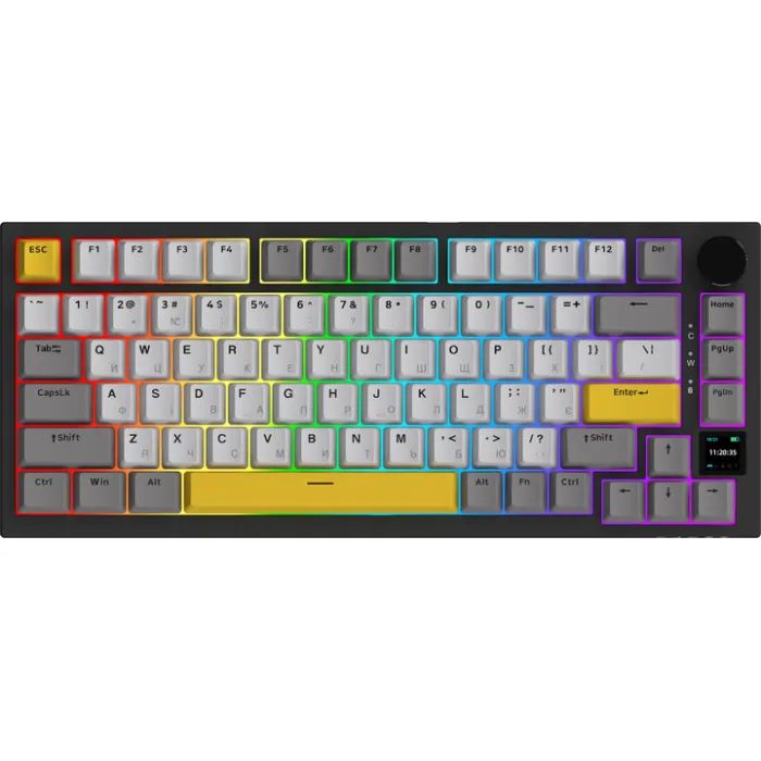Клавиатура Ajazz AK820 Pro Gift Switch Purple RGB USB/Wireless/Bluetooth UA Purple (AK820PRO-G-PWB) изображение 2