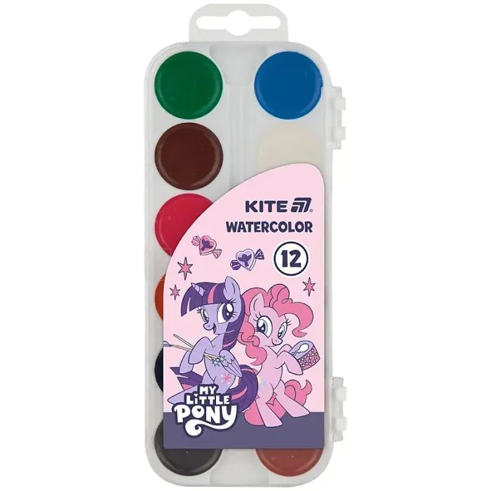 Акварельні фарби Kite My Little Pony 12 кольорів (LP25-061)