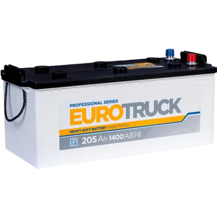 Аккумулятор автомобильный EUROTRUCK 6СТ-205АЗ (3) (B) 1400А 12V (E)