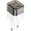 Зарядний пристрій HOCO C125A Transparent USB-C PD20W Transparent Black (6931474798336) зображення 2