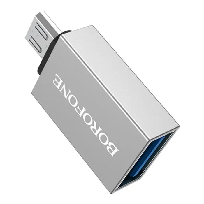 Переходник BV2 USB to Micro-USB M OTG USB 3.0 BOROFONE (6957531090311) изображение 2