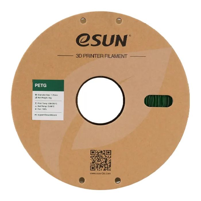 Пластик для 3D-принтера eSUN PETG 1.75мм, 1кг, transparent, green (PETG175G1) изображение 2
