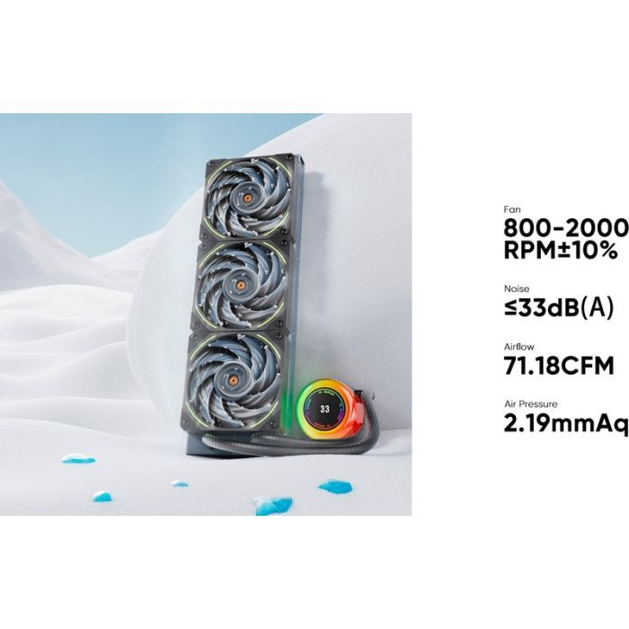 Система жидкостного охлаждения 1stPlayer CC-360-BK изображение 10