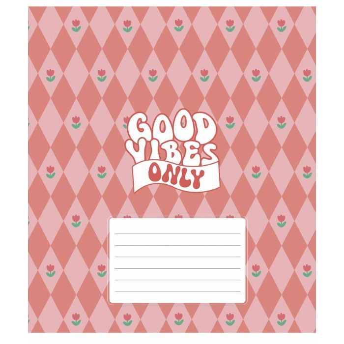 Тетрадь Школярик Good vibes only 24 листа клетка (024-3561K) изображение 2