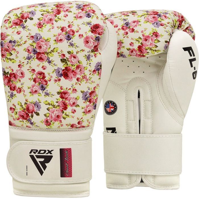 Боксерські рукавички RDX FL-6 White 12 унцій (BGR-FL6W-12oz) зображення 2