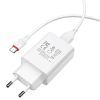 Зарядное устройство BOROFONE BA21A USB + cable USB to USB-C 15W White (BA21A/TCW) изображение 4