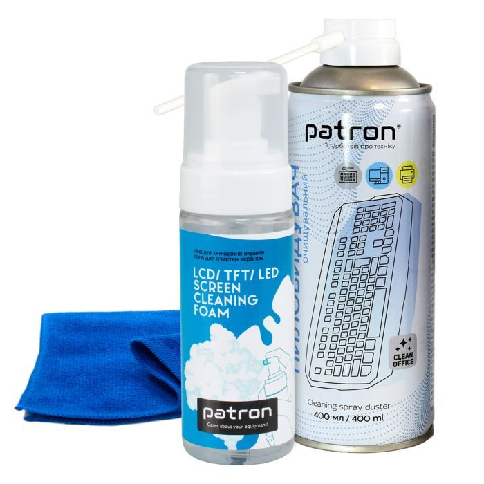 Универсальный чистящий набор Patron spray duster 400ml F3-020 +FoamF3-029 +microfi (CS-PN-BUNDL-9)